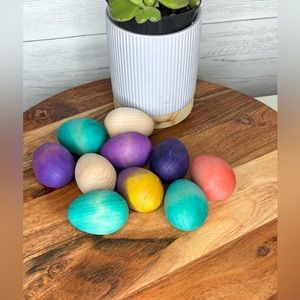 Montessori Wooden Coloured Eggs